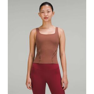 NWT Lululemon Nulu and Mesh-Back Shelf-Bra Yoga Tank Top 8 Ancient Copper